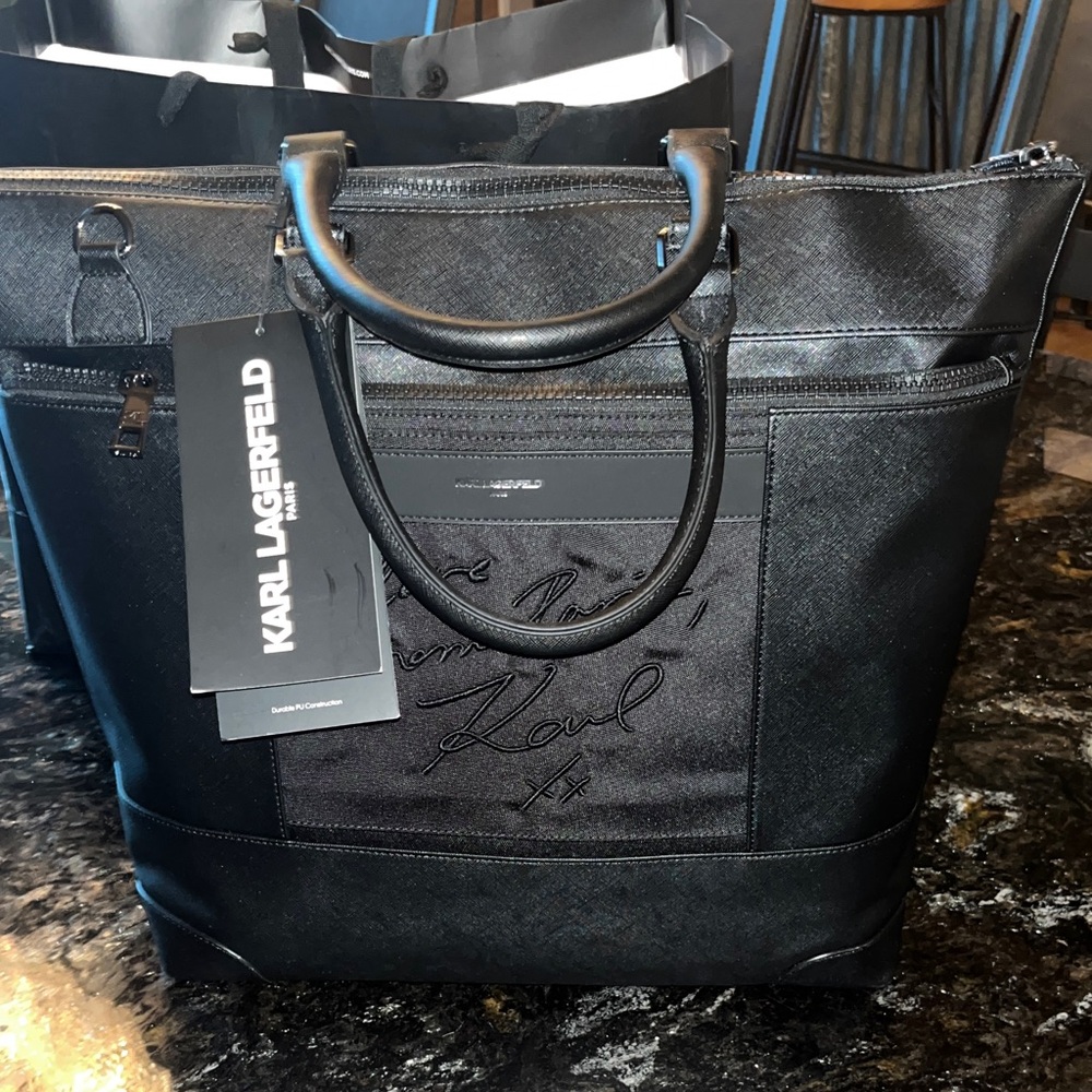 Karl Lagerfeld Paris Signature Travel Tote